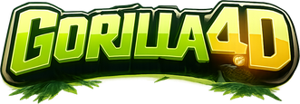 Logo gorilla4d bernuansa hijau